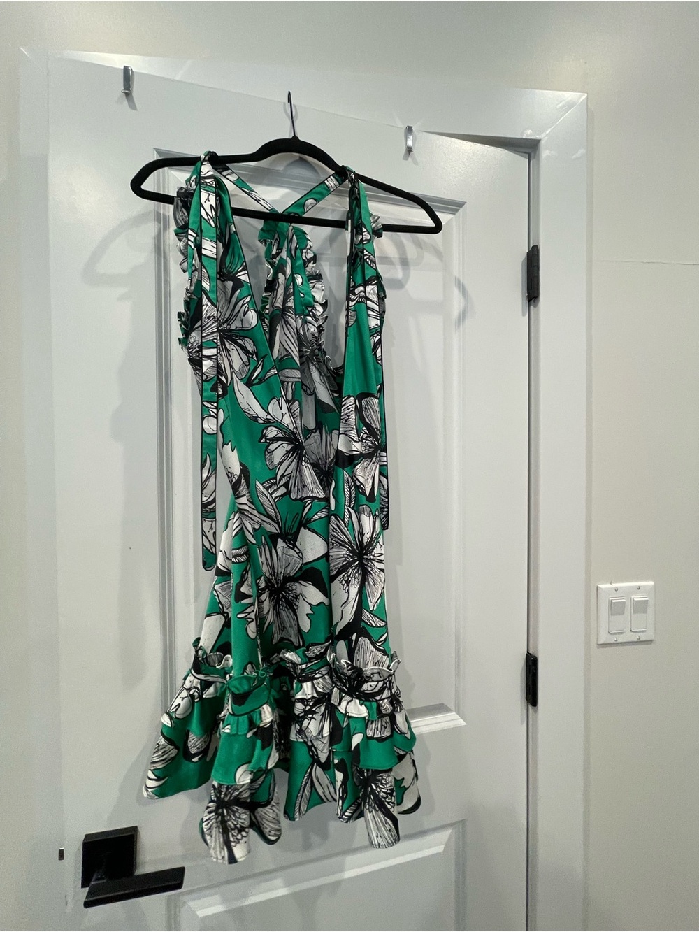 Alexis Green Floral Halter Sundress